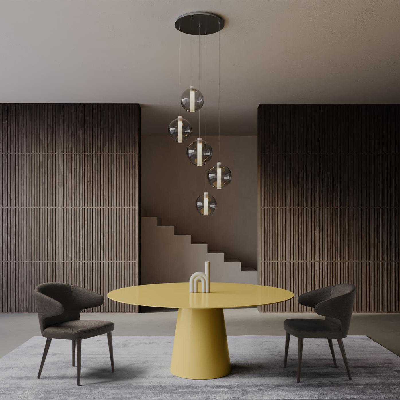 Shell gele ronde eettafel