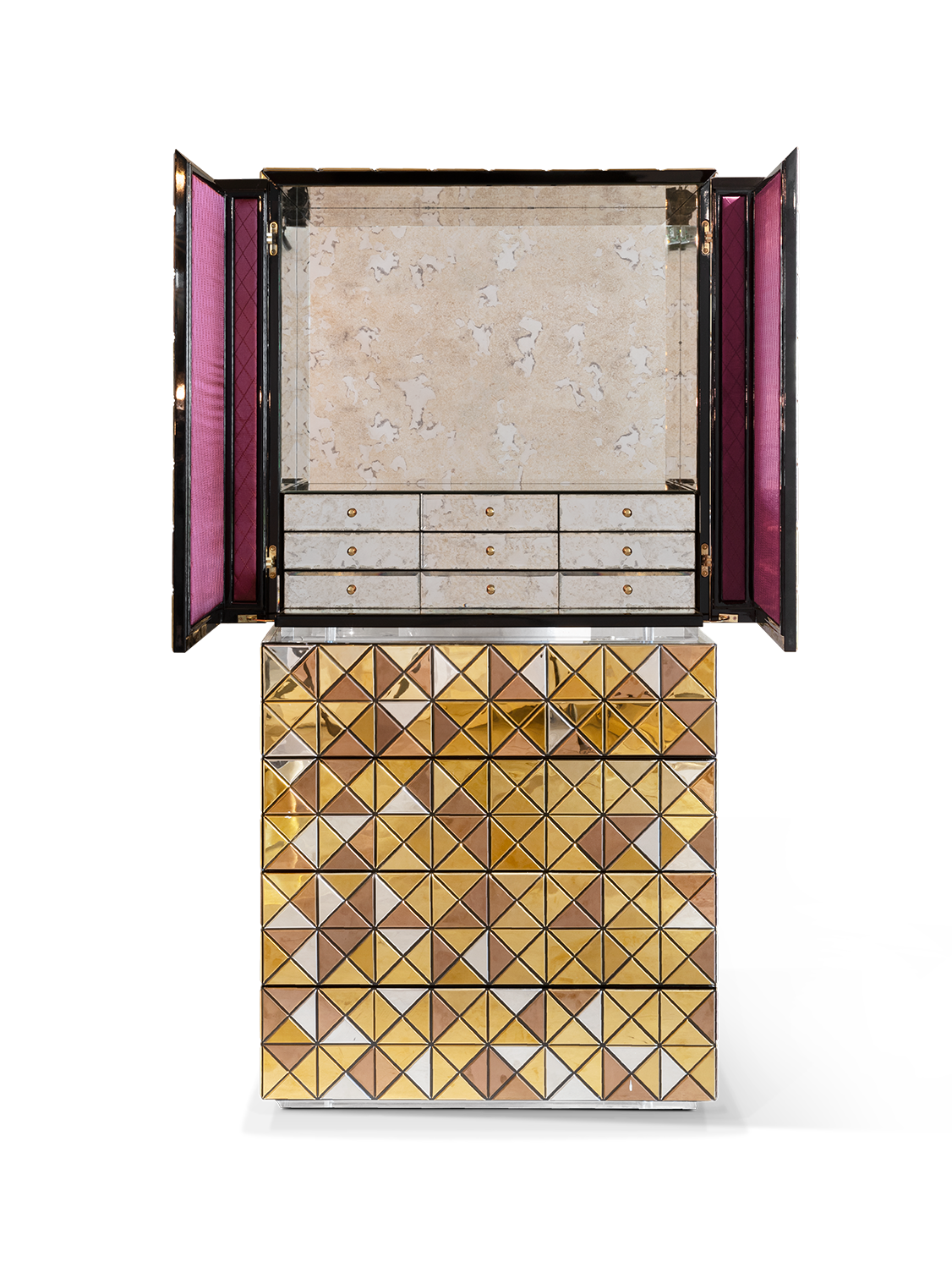 Mosaic II gouden kast