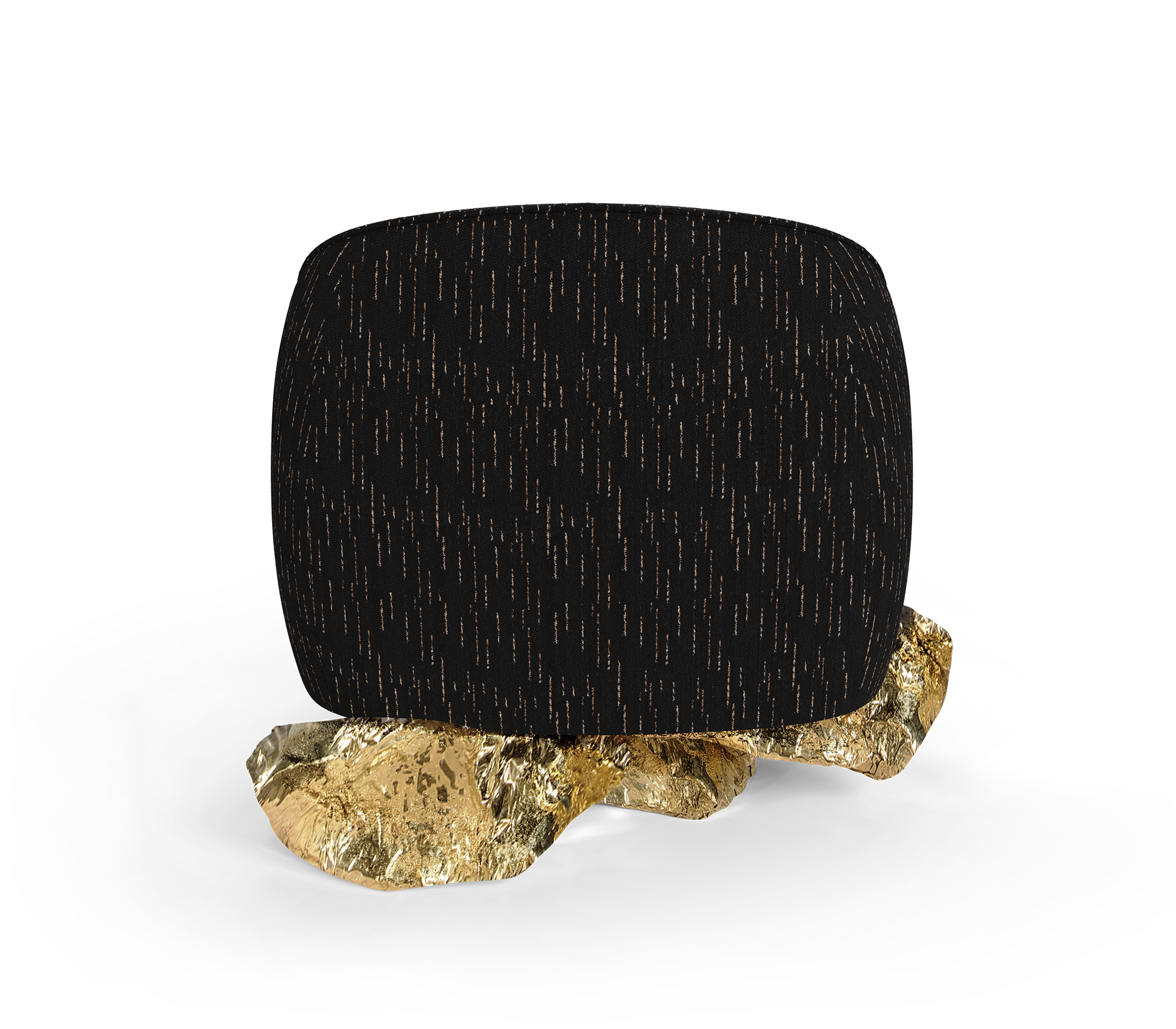 Angora zwarte fauteuil