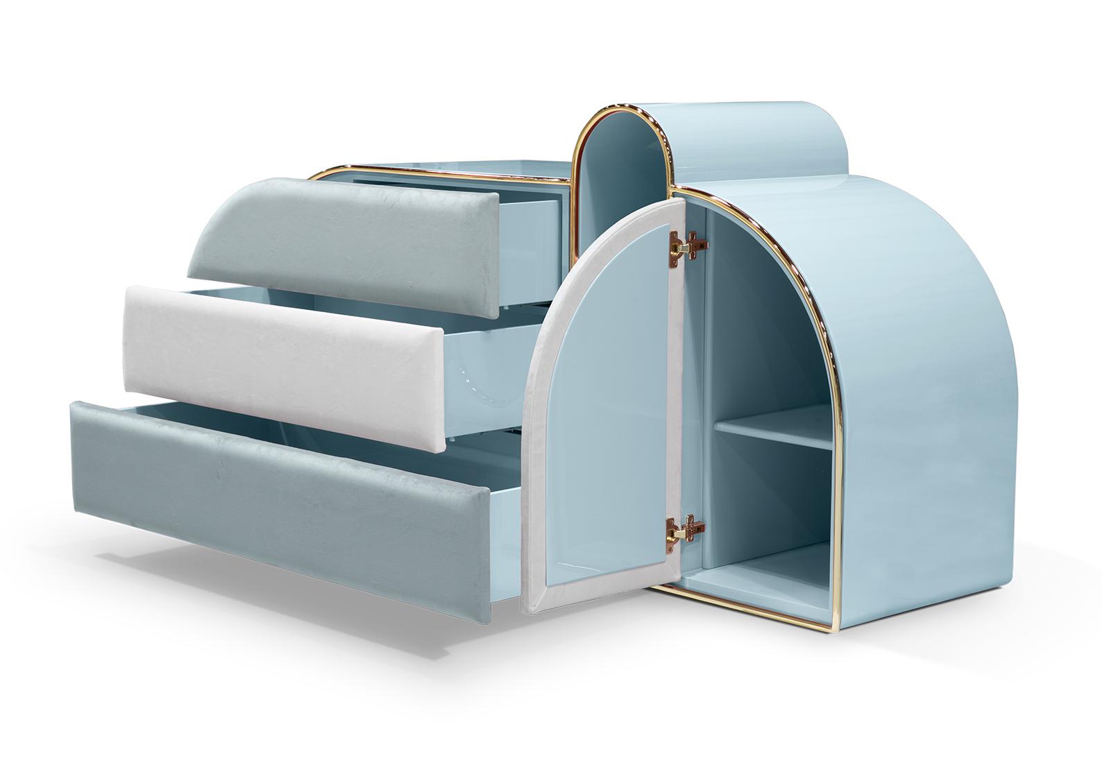 Candy Coated ladekast met drie laden