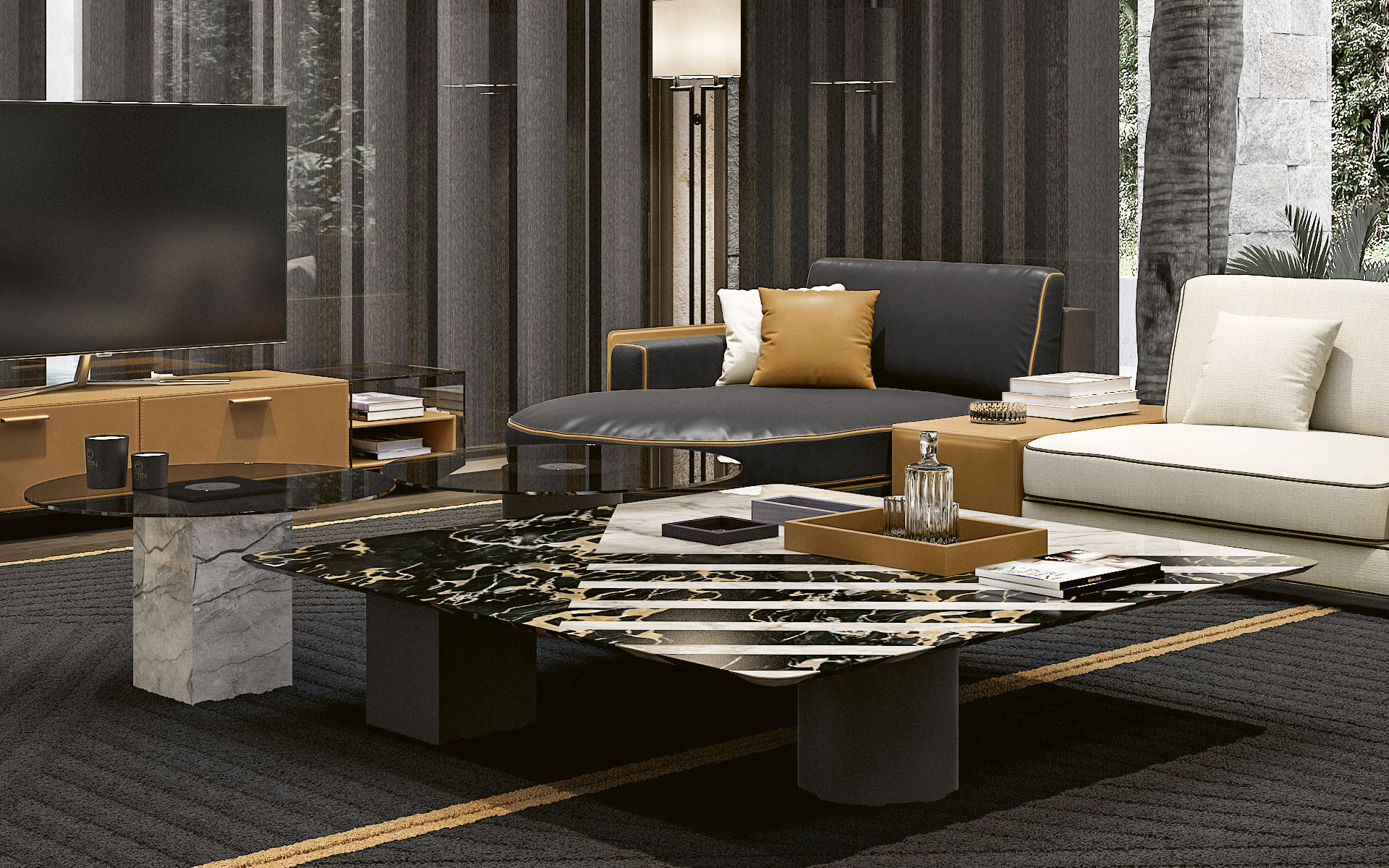 Grote unieke salontafel