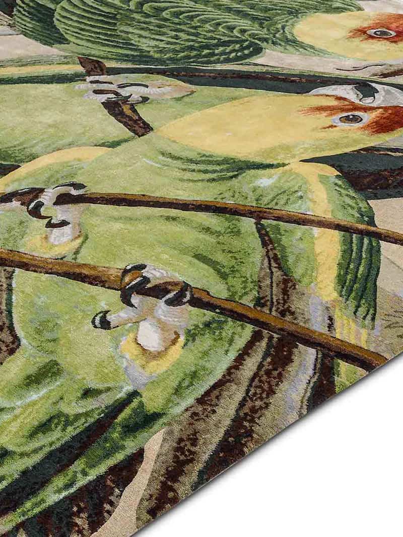Parrots handgeweven vloerkleed