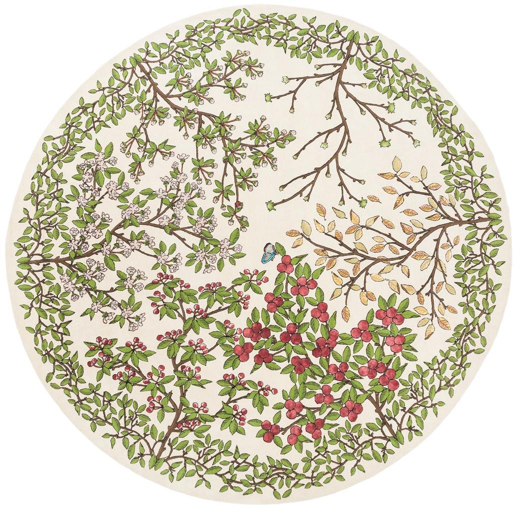 Transience rond handgeweven vloerkleed