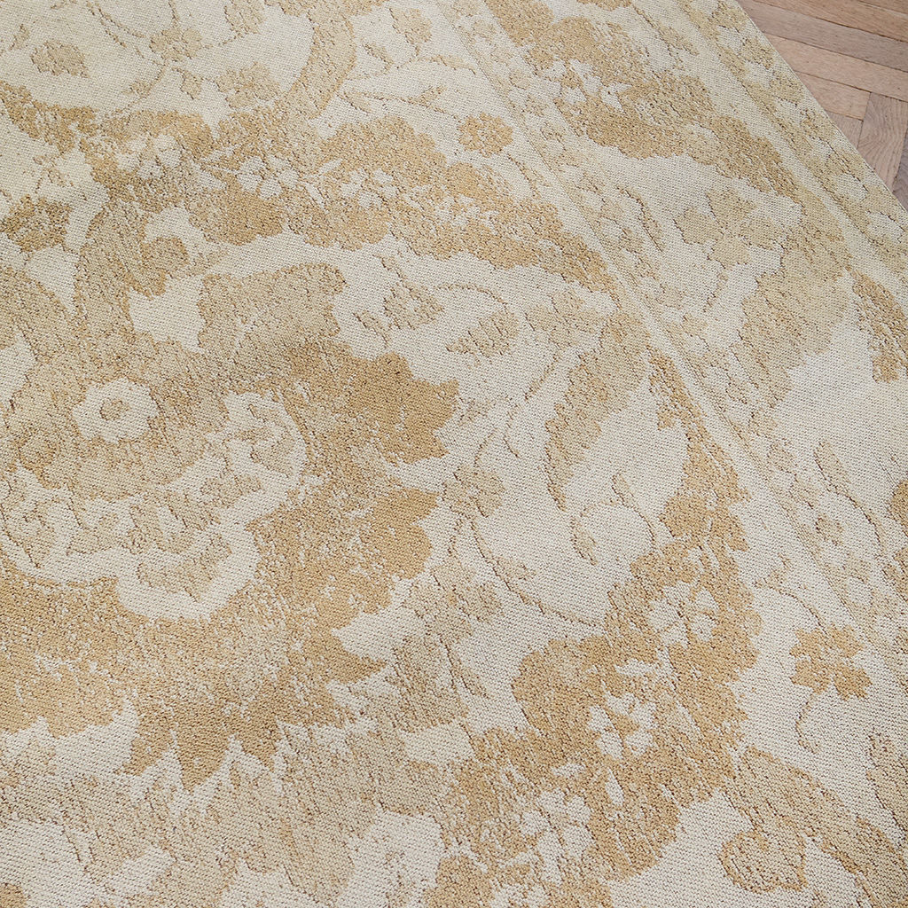 Newborough-pale goud tapijt | Maat: 200 × 280 cm