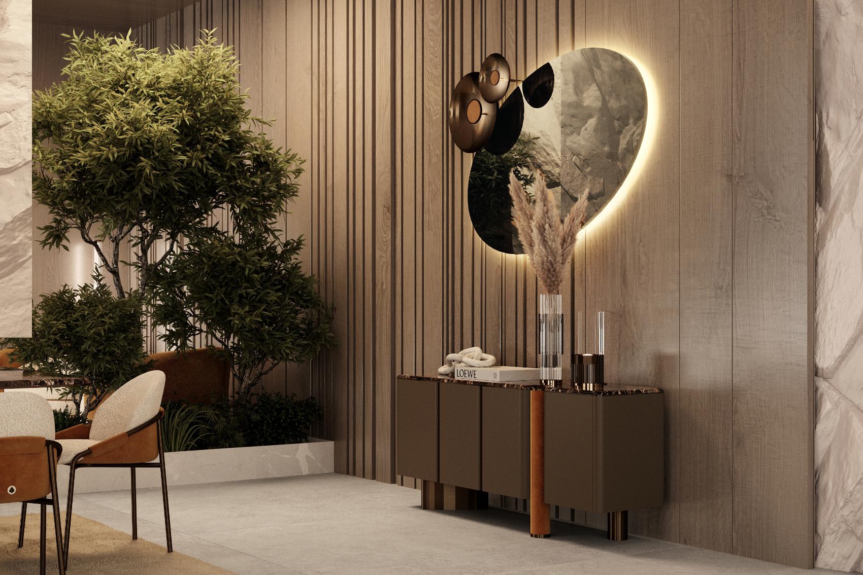 Bon Ton ovale wandspiegel