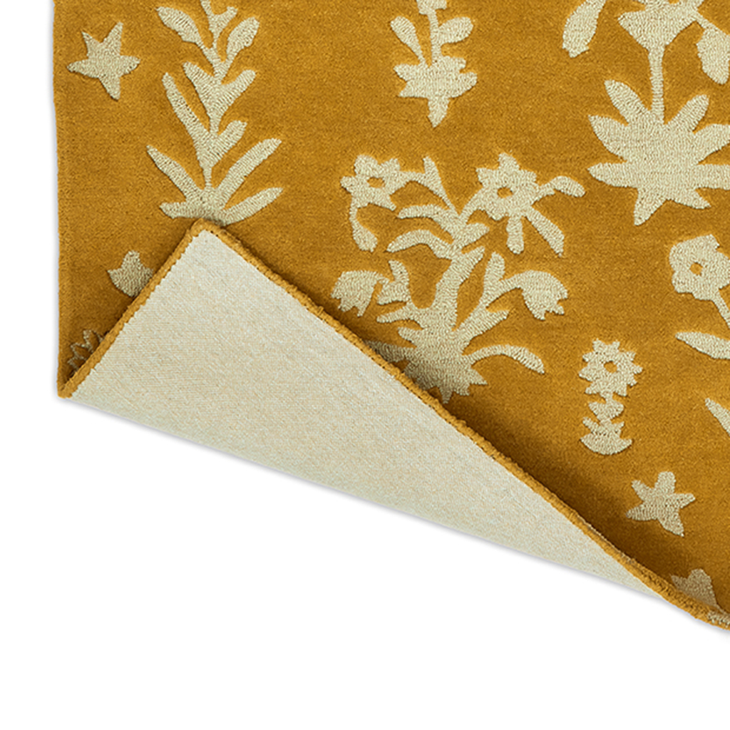 Woodland glade goud tapijt | Maat: 140 × 200 cm