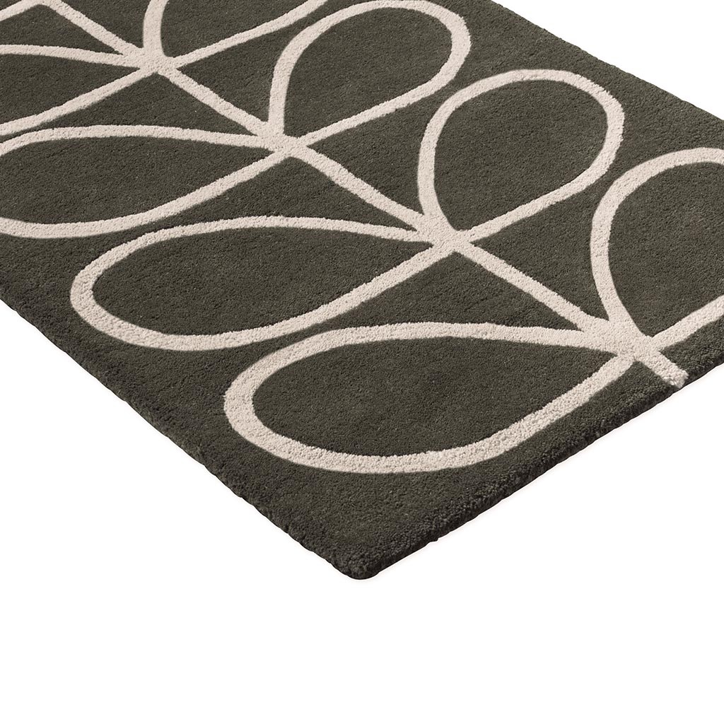 Linear Stem Runner Slate vloerkleed