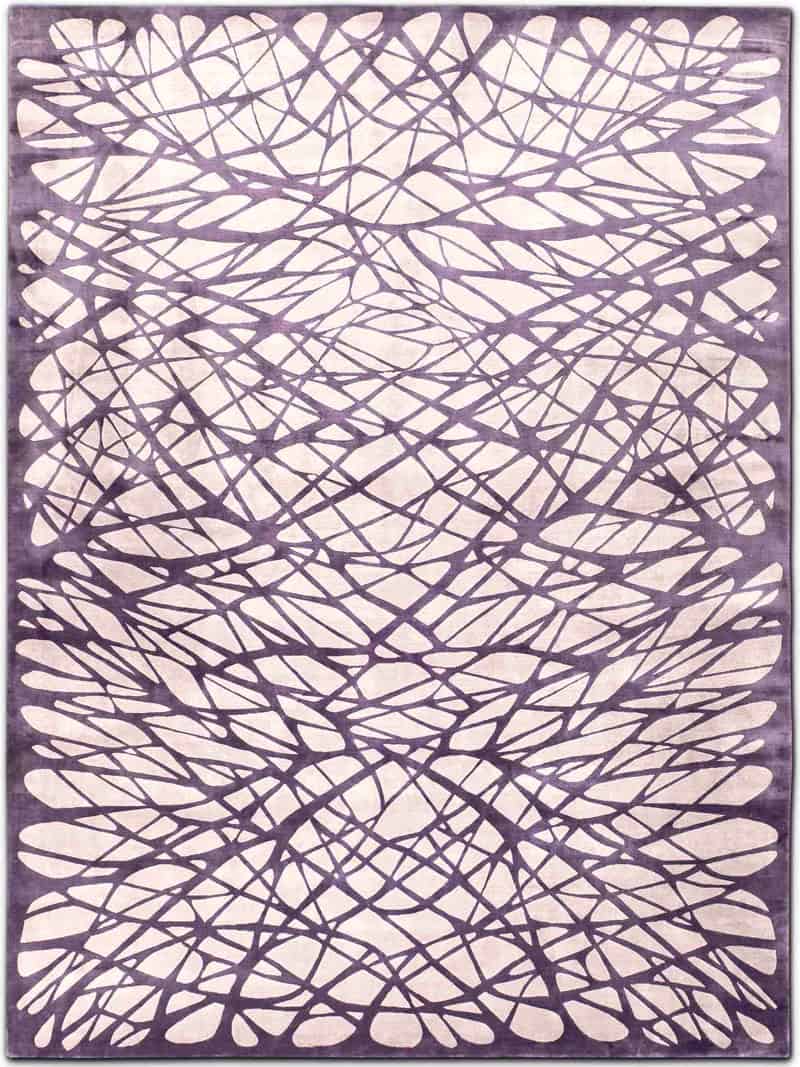 Dresden Light Lilac handgeknoopt tapijt | Maat: 140 × 210 cm