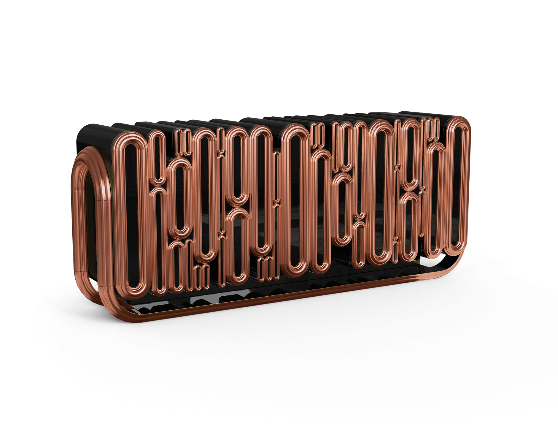 Ellipse koperen dressoir