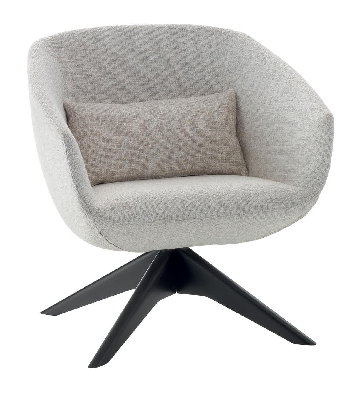 Mya grijze draaifauteuil