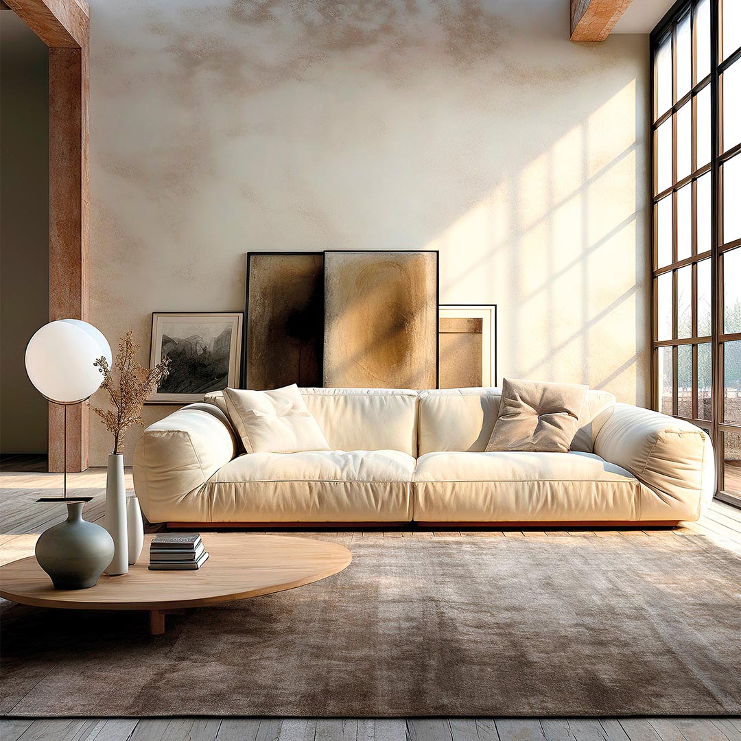 Luce bruin vloerkleed