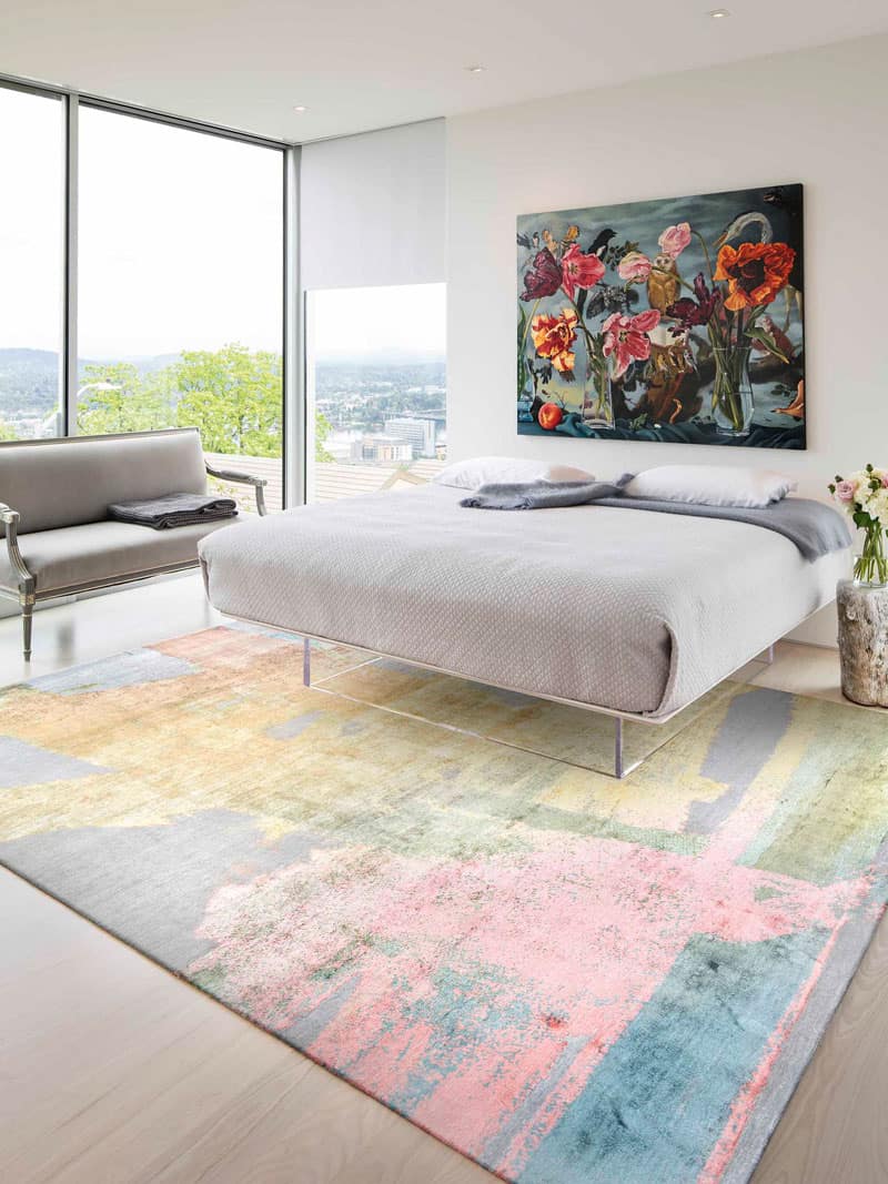 Pastel Sun handgeweven tapijt | Maat: 140 × 210 cm