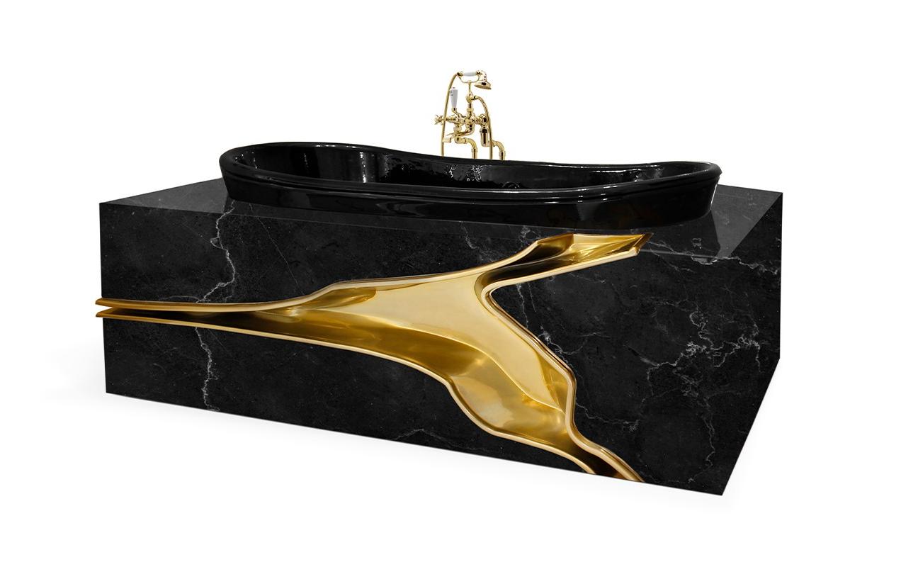 Gebroken marmer badkuip