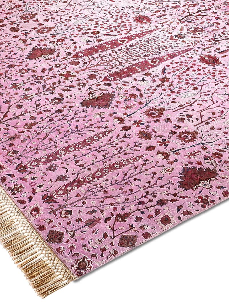 Pine Garden Pink luxe vloerkleed