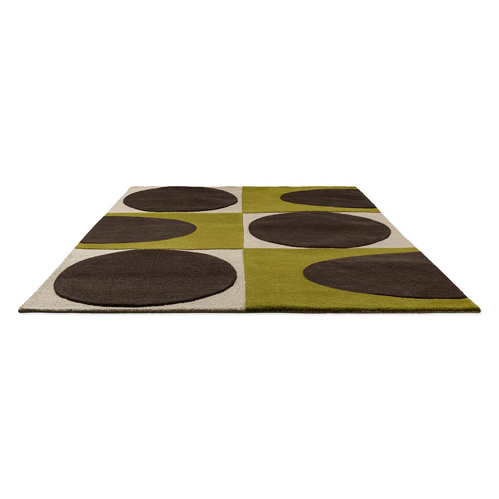 Spot Square Walnut/Lichen vloerkleed