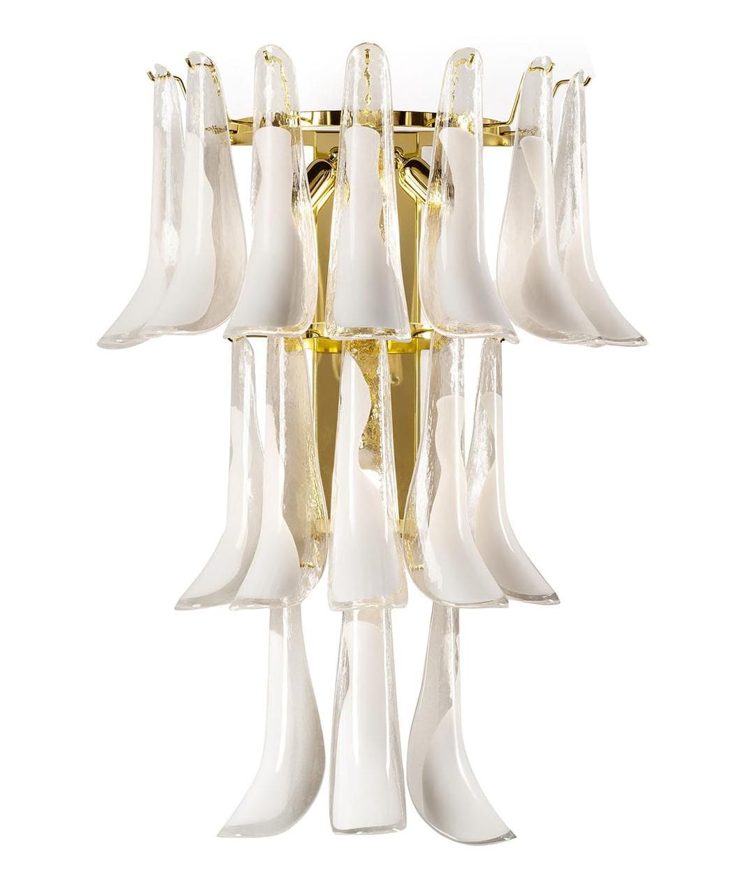 Murano Glas Blad Wandlamp