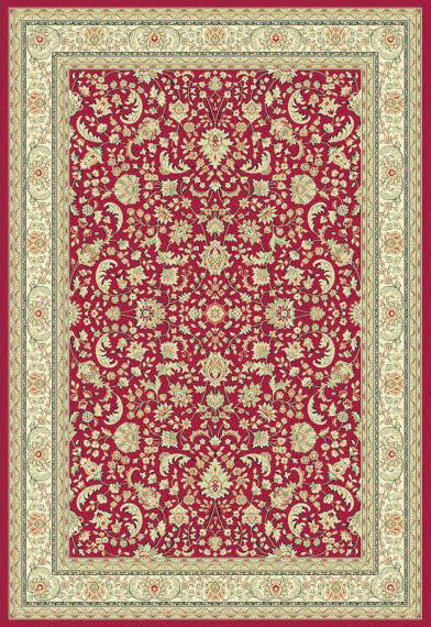 Oosters Border Red tapijt | Maat: 200 × 290 cm