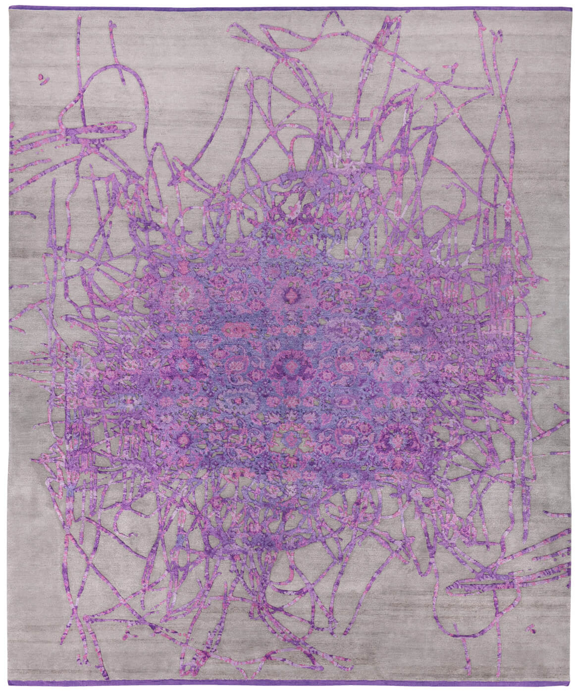 Bidjar muted 2 paars tapijt | Maat: 250 × 300 cm