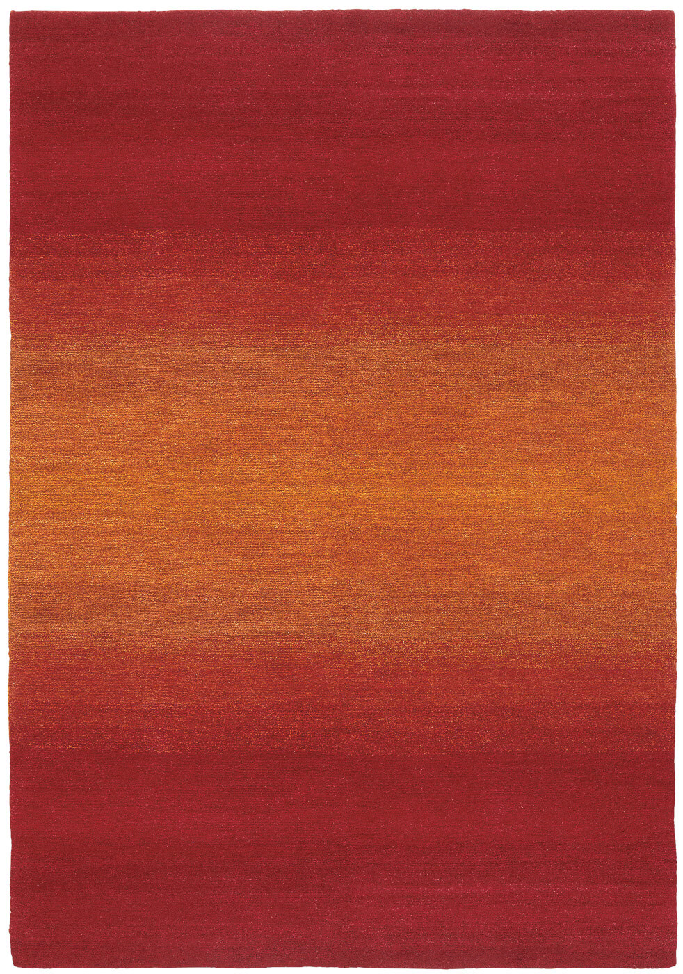 Double flow rood vloerkleed