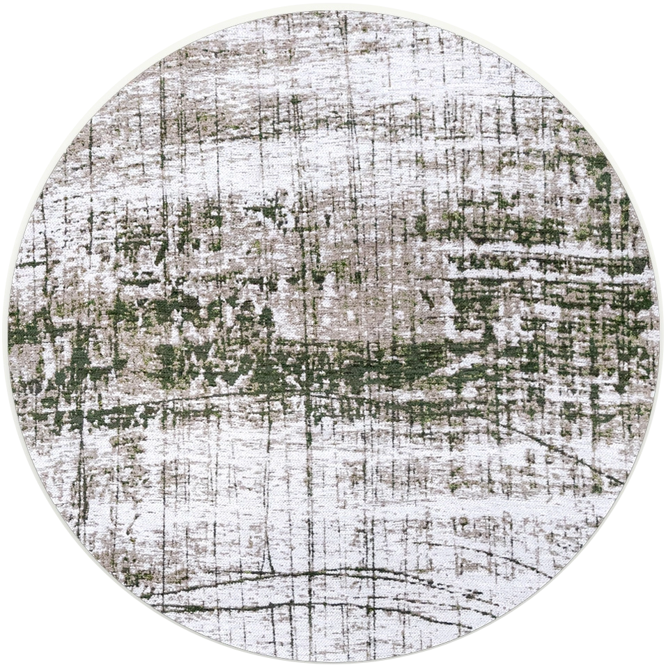 Central Green rond tapijt | Maat: Ø 240 cm