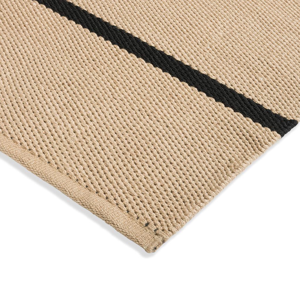 Deck koolzwart outdoor tapijt | Maat: 140 × 200 cm
