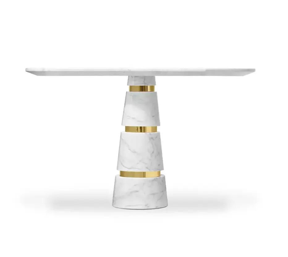 Avalanche Carrara marmer eettafel