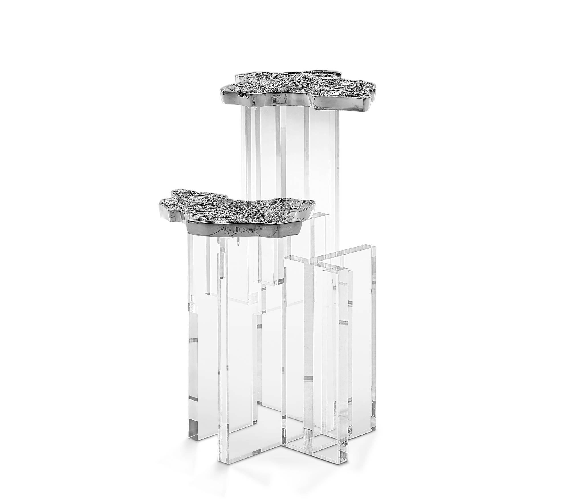 Celeste zilveren bijzettafel