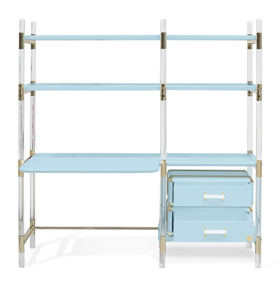 Jigsaw Puzzle blauwe kinderboekenkast