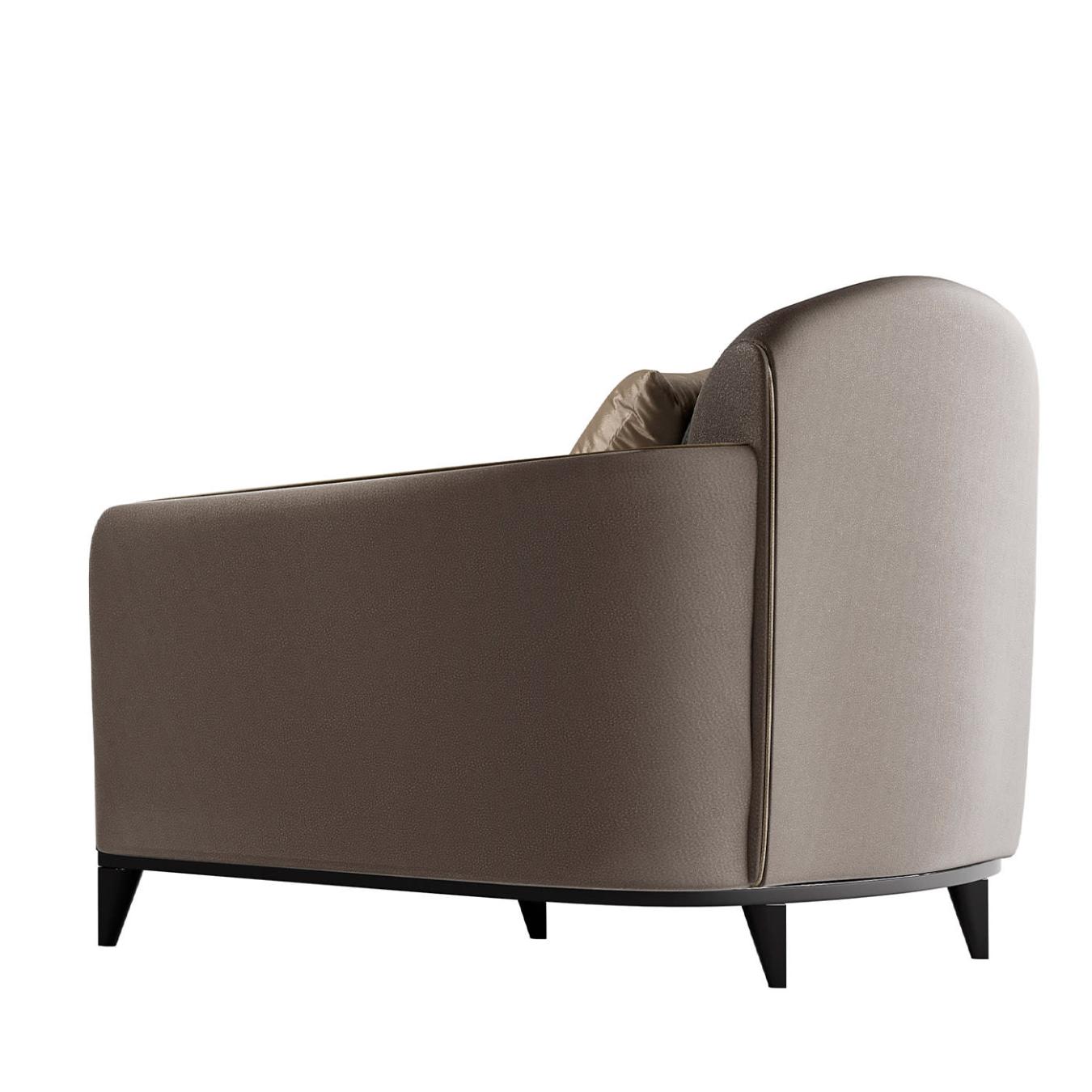 Artisan gemaakte grijze fauteuil