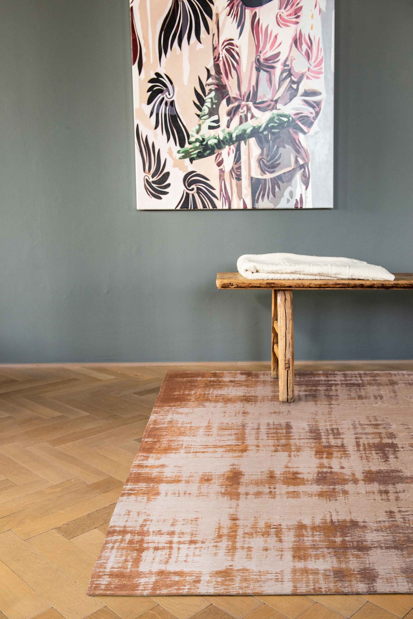 Venetian Dust - Gondola Brown tapijt | Maat: 80 × 150 cm