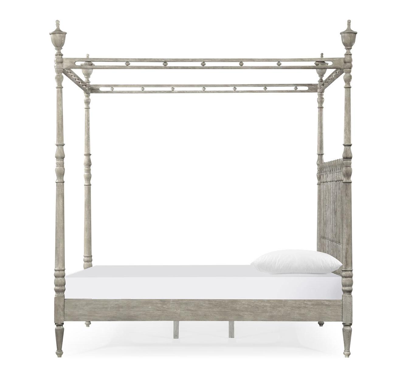 Morris King Greyed Oak bed