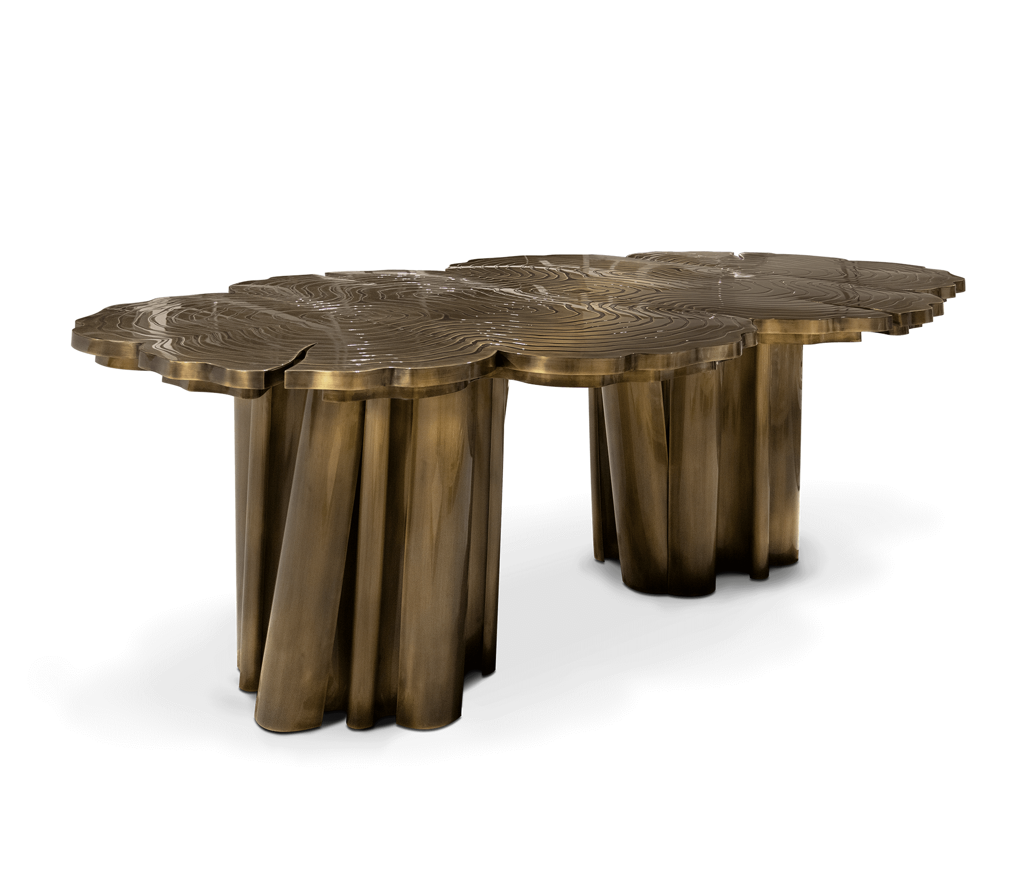 Artisan patina eettafel | Afmetingen: B 230 cm