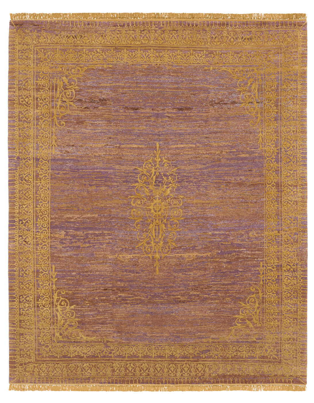 Ravenna radi little rocked paars beige tapijt | Maat: 450 × 550 cm