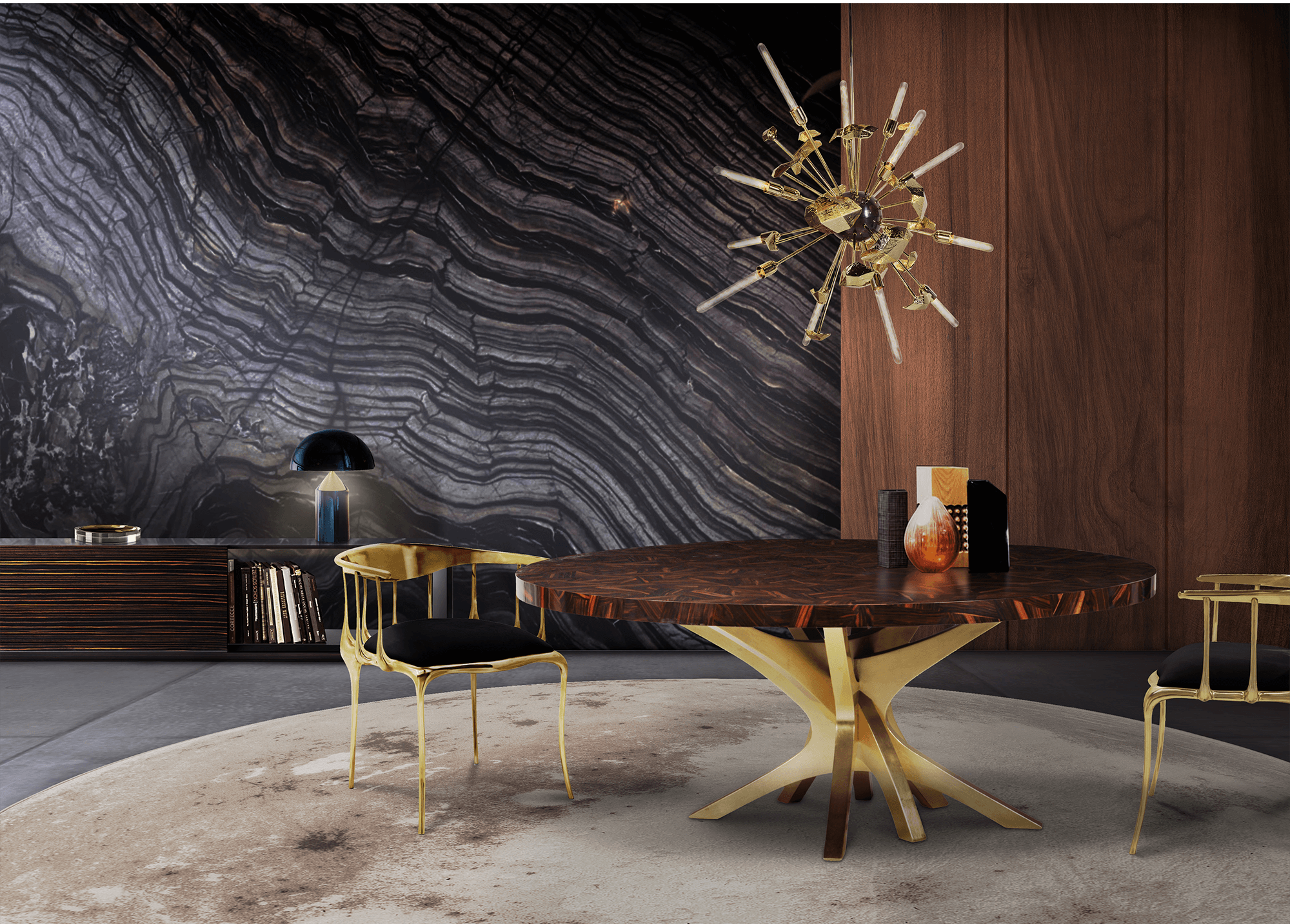 Patchwork luxe eettafel