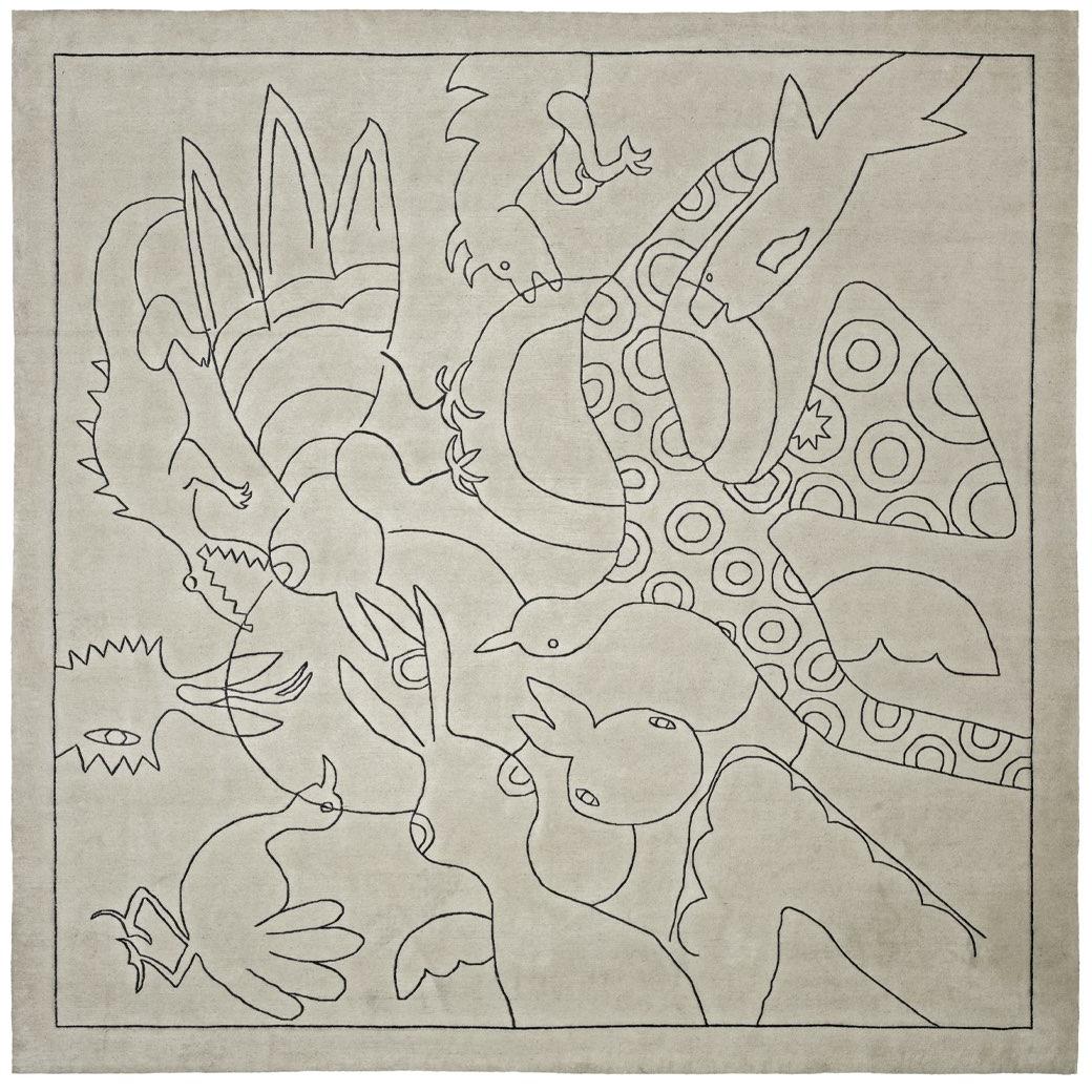 Paradise birds handgeweven tapijt