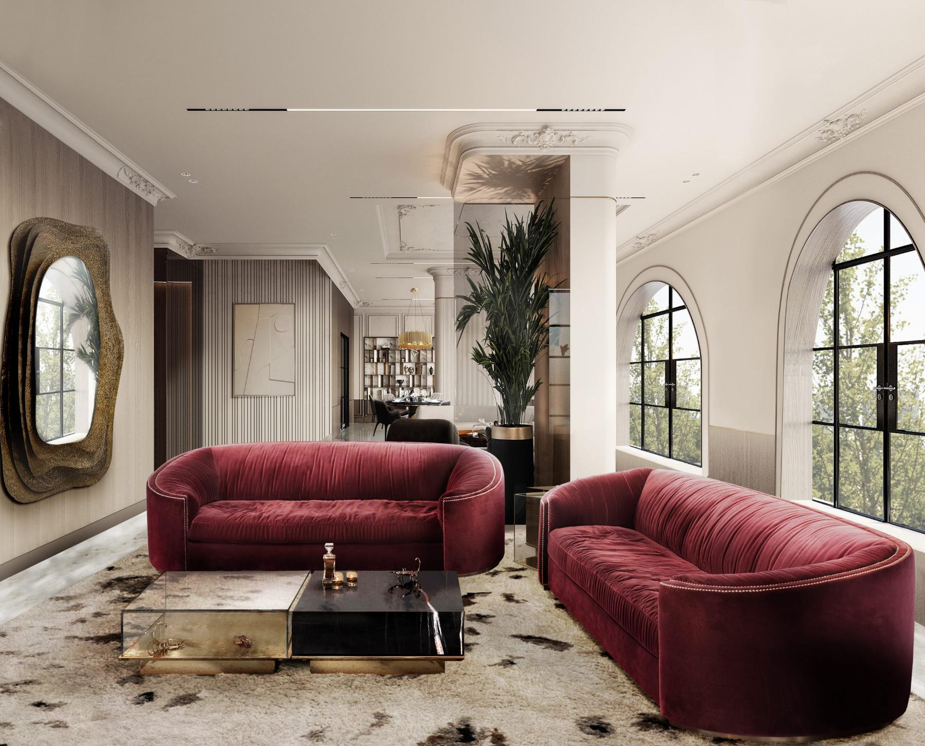 Premium comfort beige gebogen bank - 1