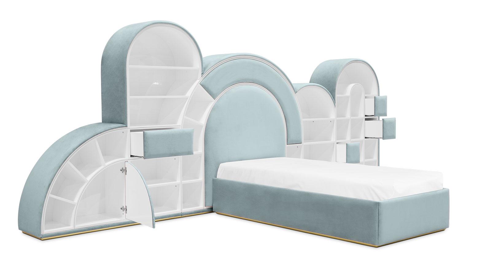 Bubblegum Marshmallow blauw kinderbed