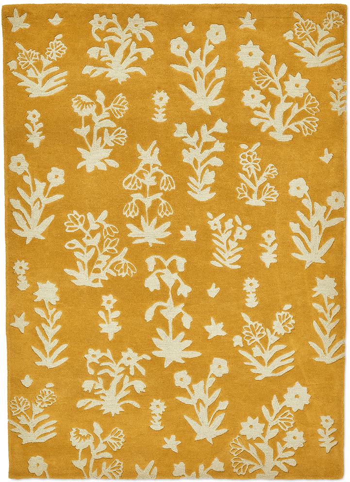 Woodland glade goud tapijt | Maat: 140 × 200 cm