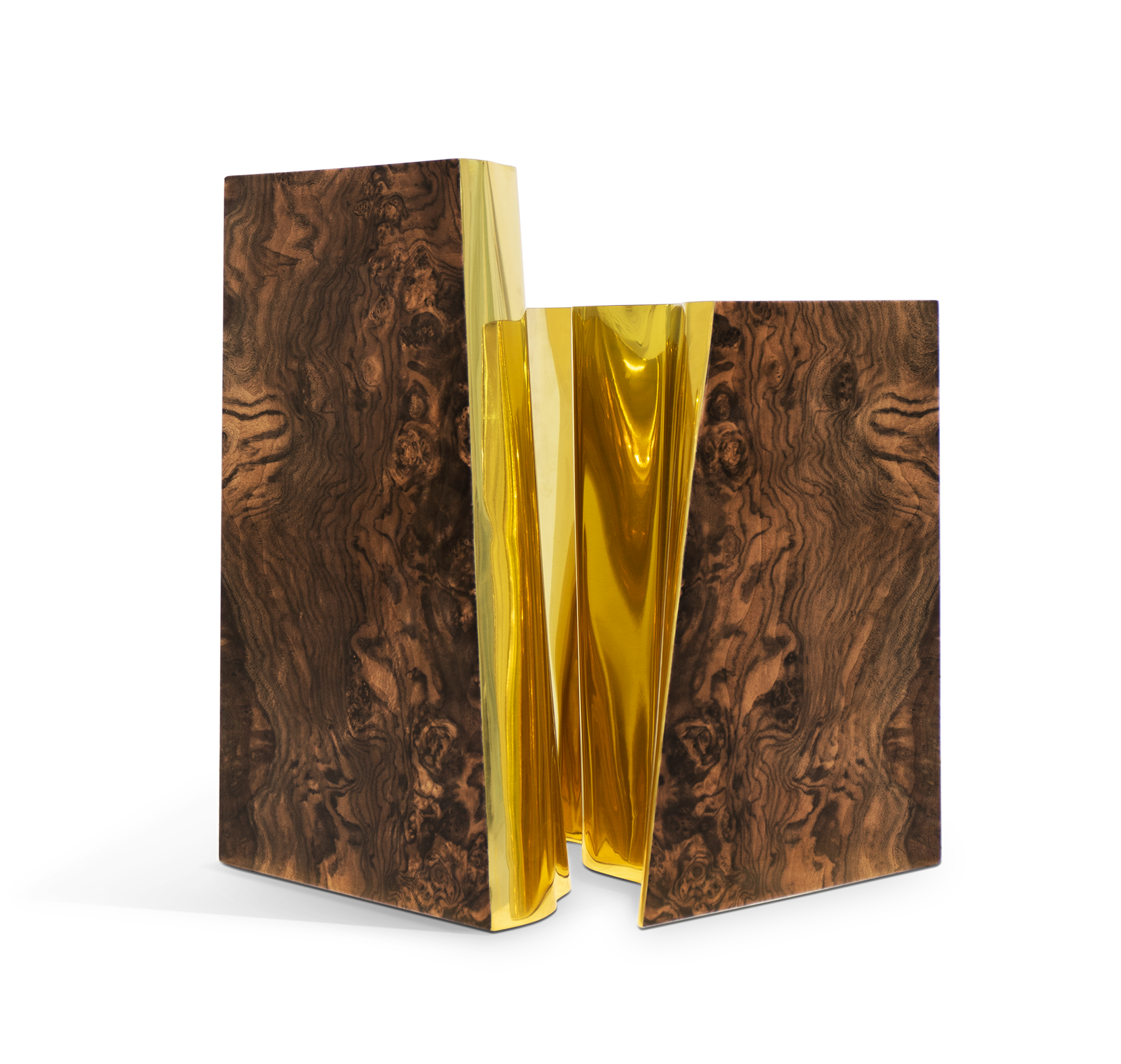 Fissure walnoten bijzettafel