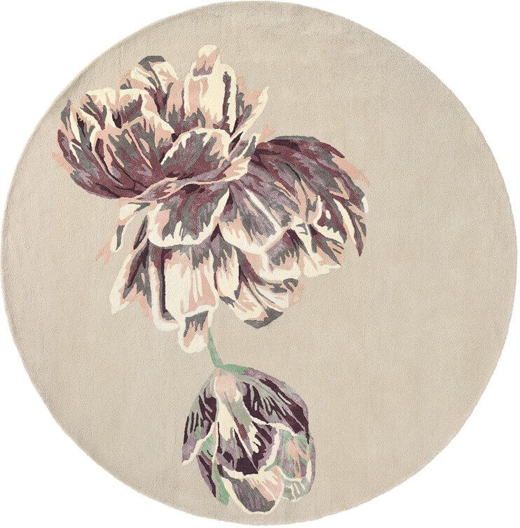 Tranquility beige rond tapijt | Maat: Ø 150 cm