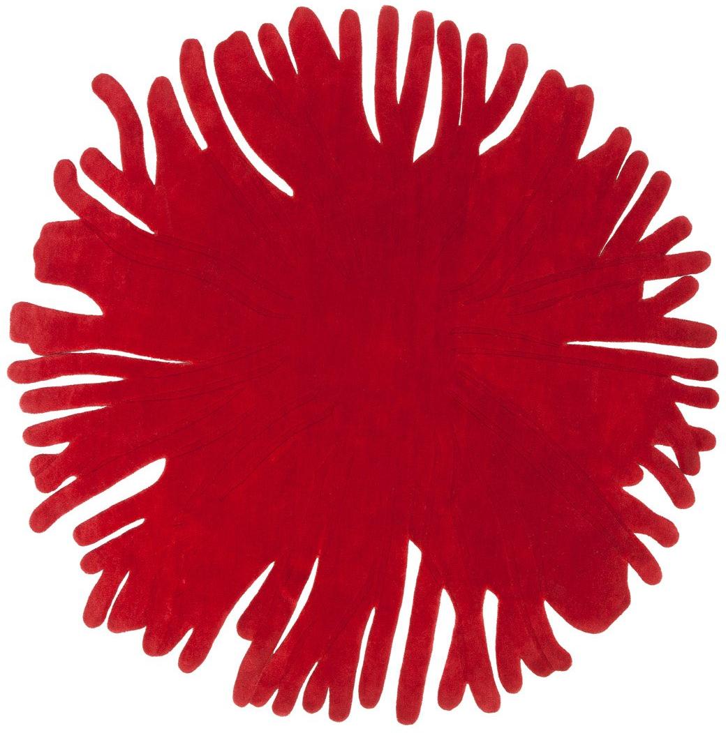Pompon designer handgeweven vloerkleed