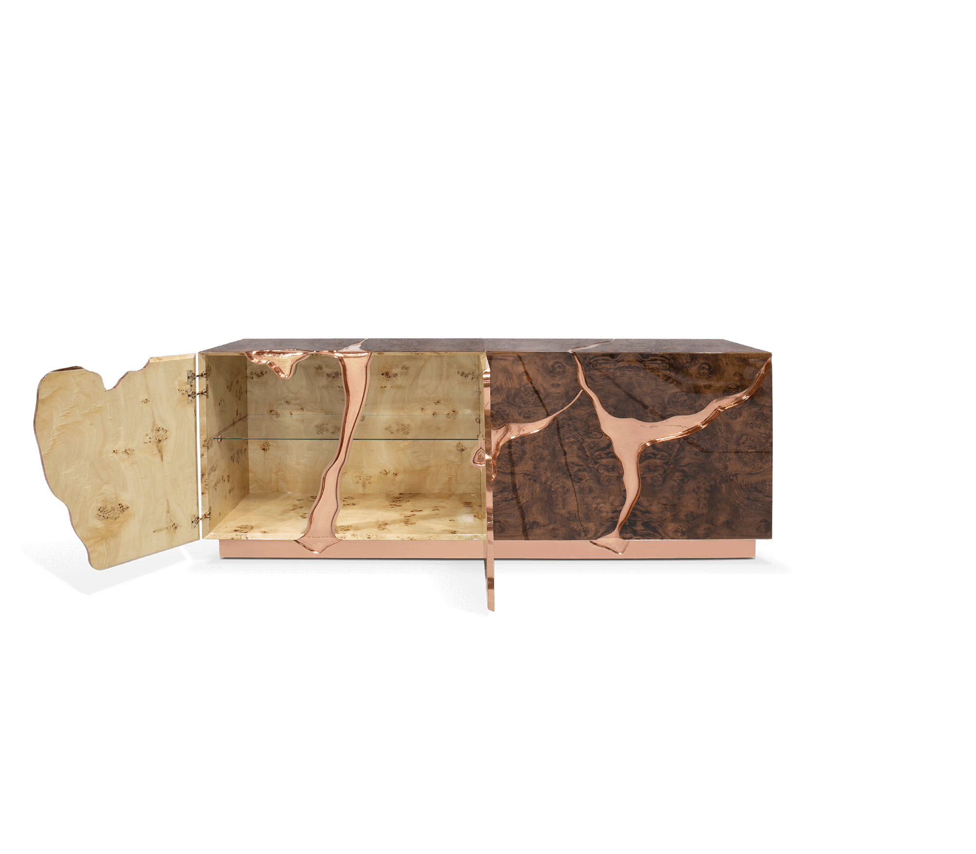 Fissure rosé gouden dressoir