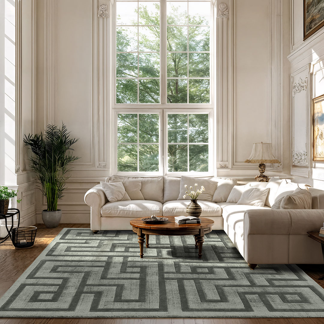 Labyrinth vloerkleed
