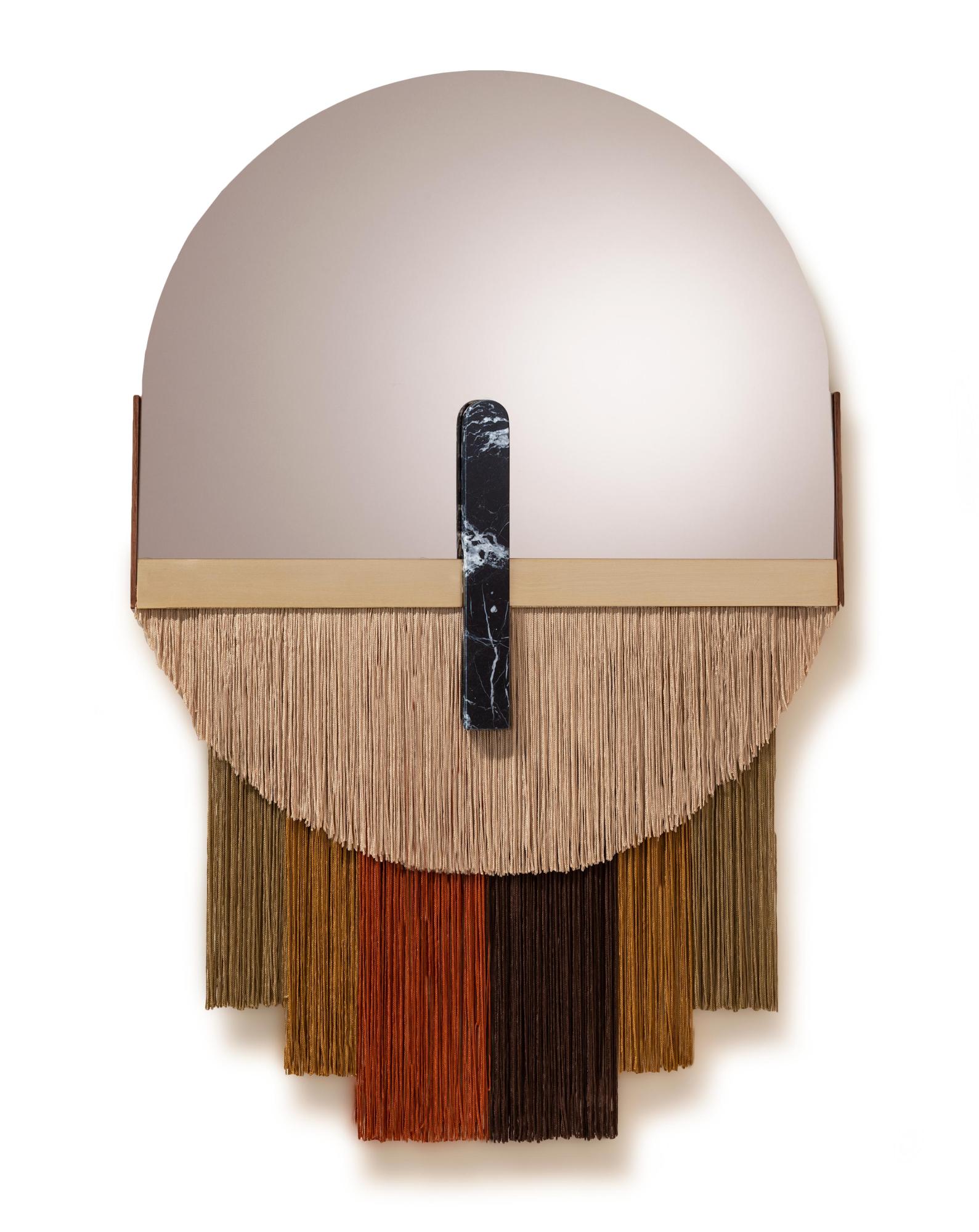 Souk Caramel decoratieve wandspiegel