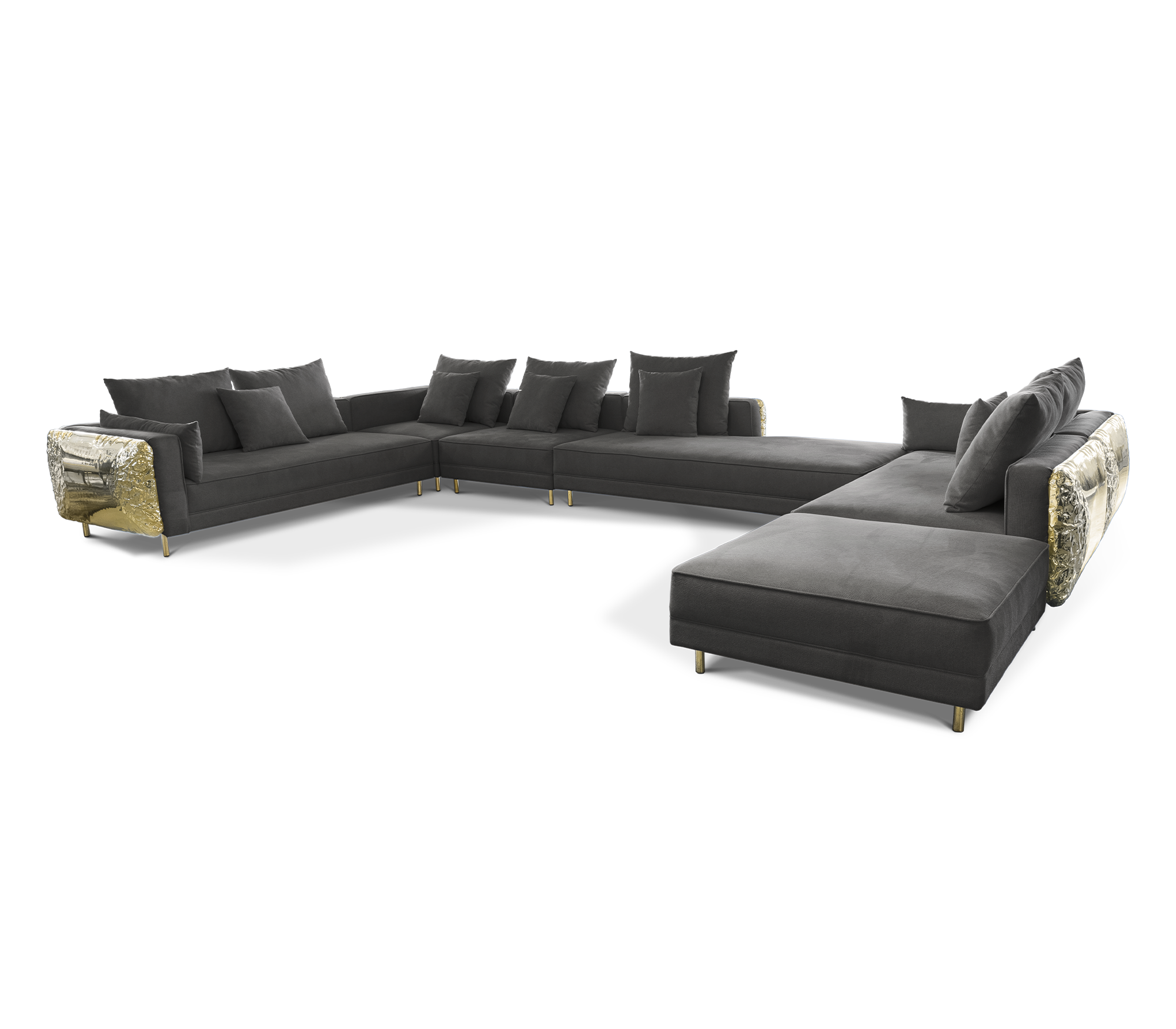 Imperia zwarte modulaire bank