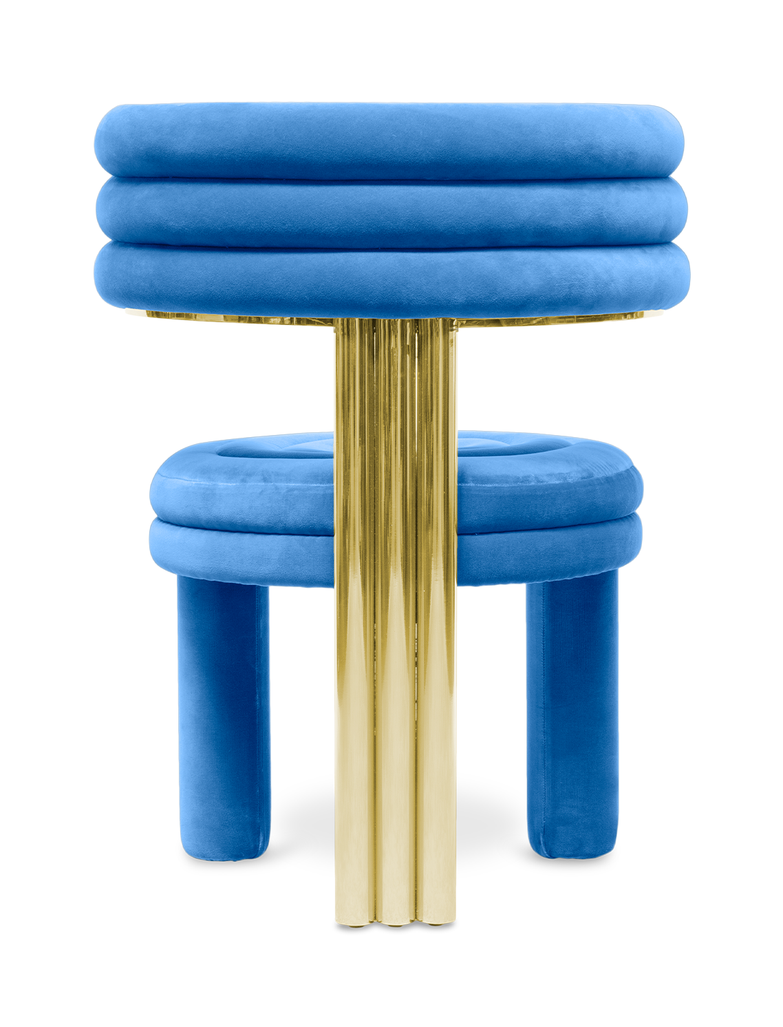 Kerr blauwe eetstoel