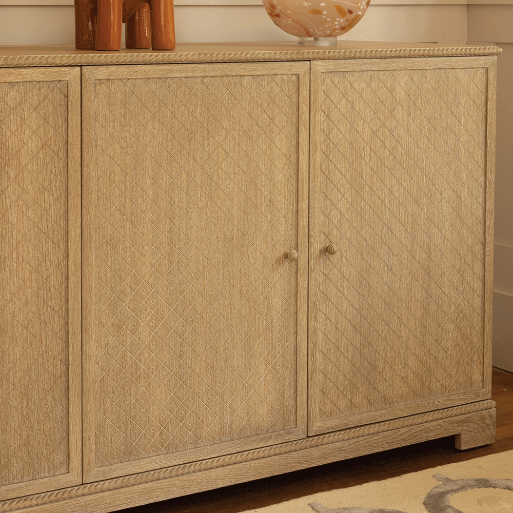 York Venetian White Oak buffet
