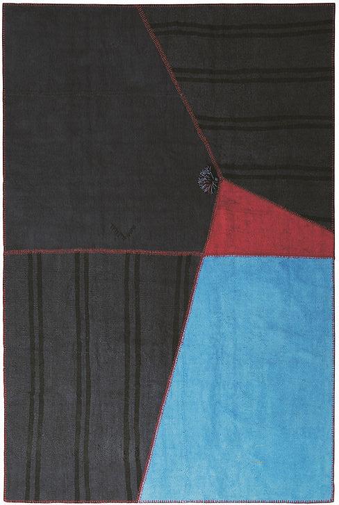 Out Of The Blue patchwork hennep tapijt