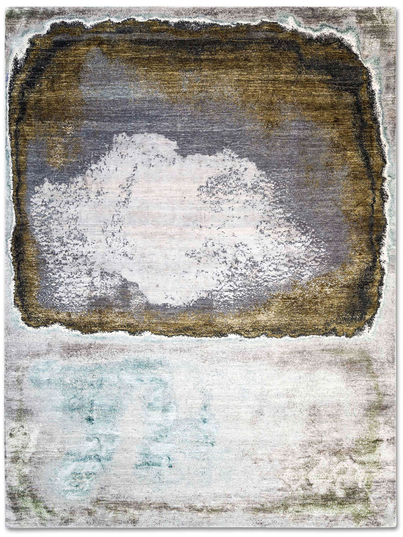 Green Rust handgeweven tapijt | Maat: 140 × 210 cm