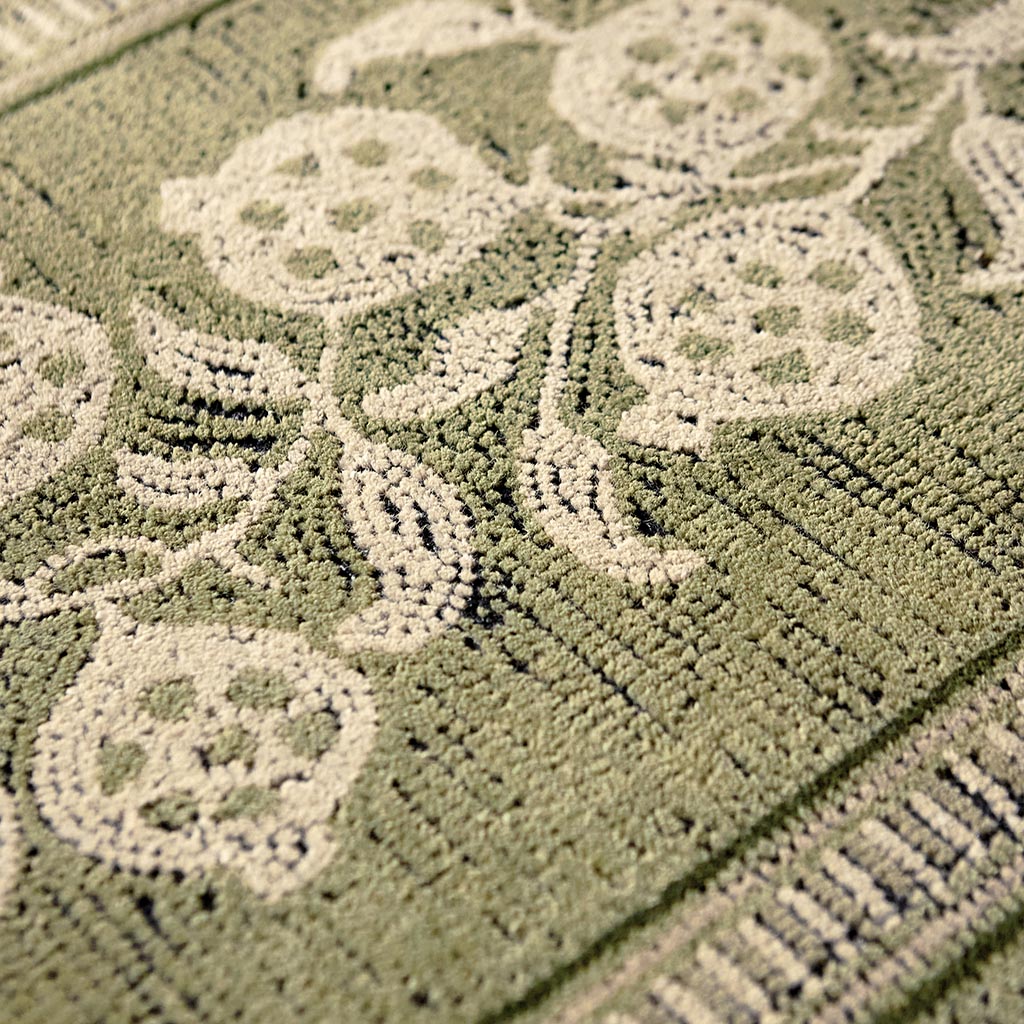 Anaar Forest Green vloerkleed | Maat: 140 × 200 cm